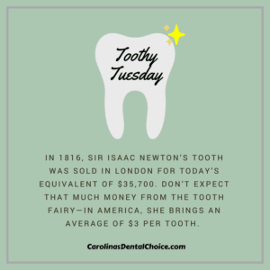 tooth fairy rates NC